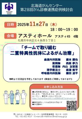【251127】サイネージ_第28回がん診療連携症例検討会 ポスター